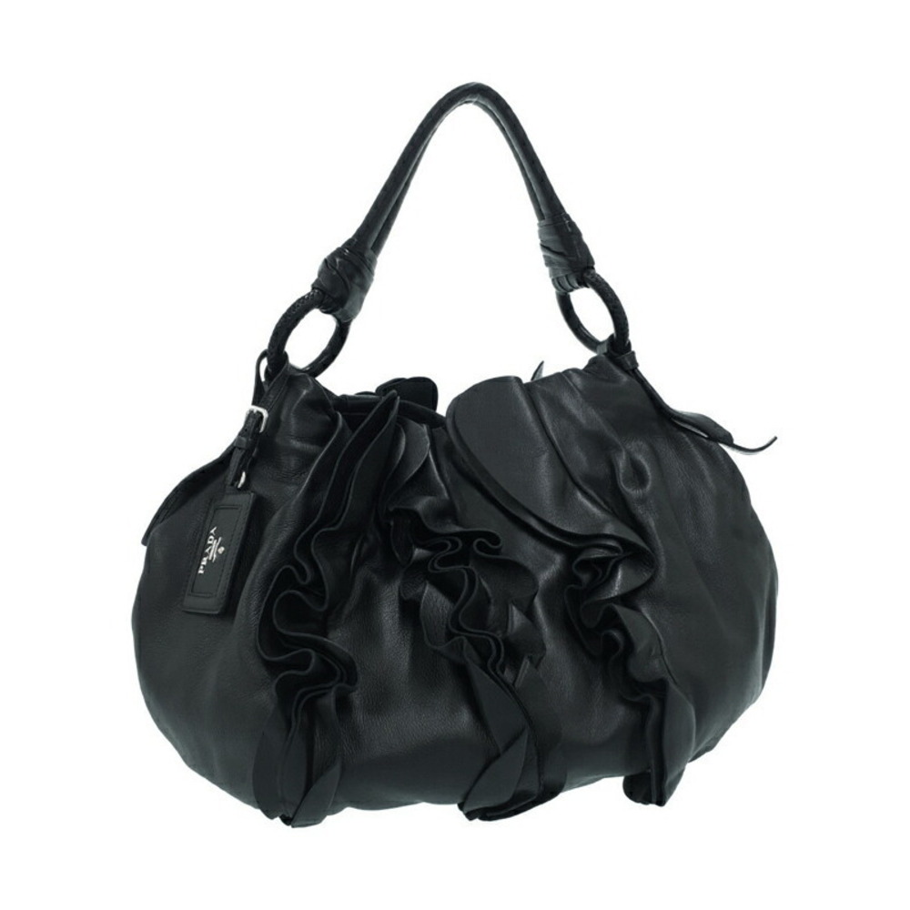 Prada Bag Ruffle One Shoulder Hobo - Picture 2 of 9